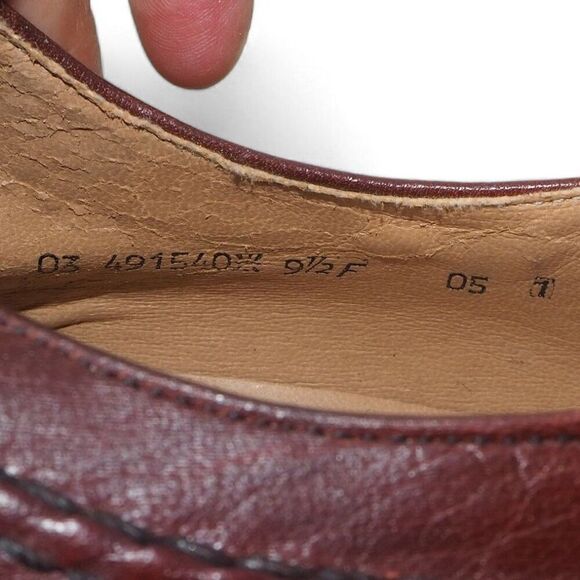 Marke Salamander Vintage Made in West Germany Leather Oxfords Brown Men's 9.5F - Picture 10 of 11
